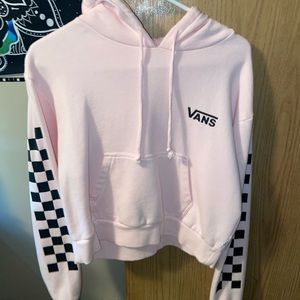 Juniors Small Vans Pink Cropped Hoodie